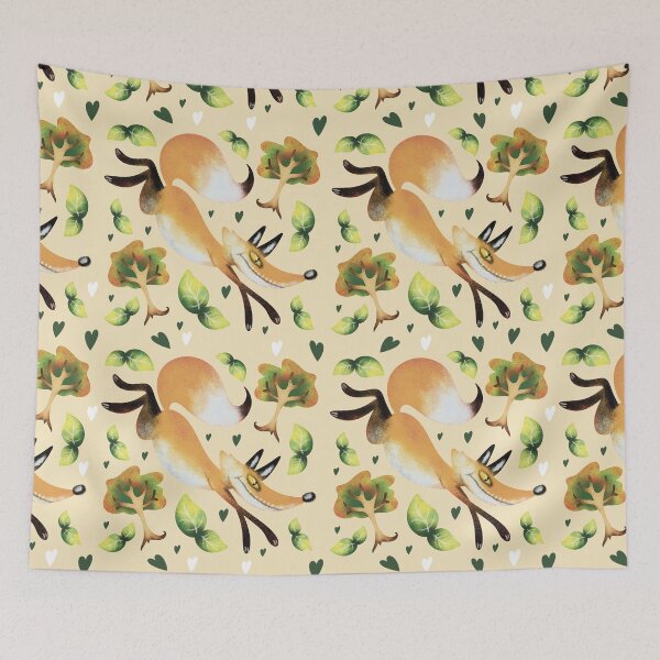 Item preview, Woodland Fox Pattern designed and sold by IvysCreativityHouse.