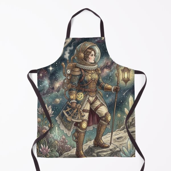 Item preview, Steampunk Astronaut Vintage Celestial Space Explorer designed and sold by MAGICKEY2024.