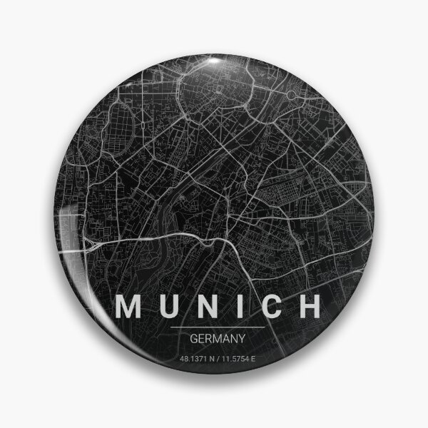 Item preview, Munich Map Print | Minimalist Noir City Map | Munich Wall Art Poster designed and sold by Lovely Maps.
