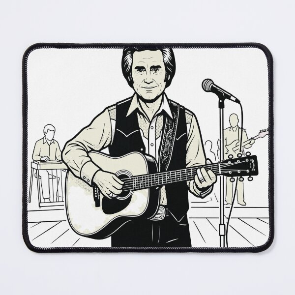 Item preview, George Jones illustration country music legend artwork designed and sold by Mudikeys.