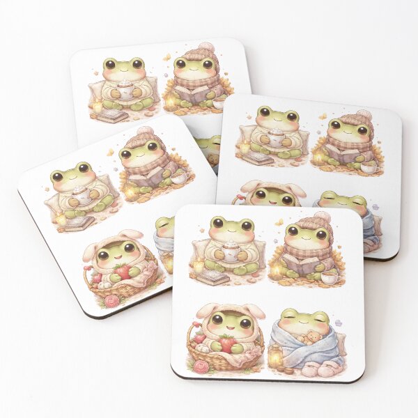 Item preview, Cozy Frog Characters Aesthetic designed and sold by PriyankaSonara.