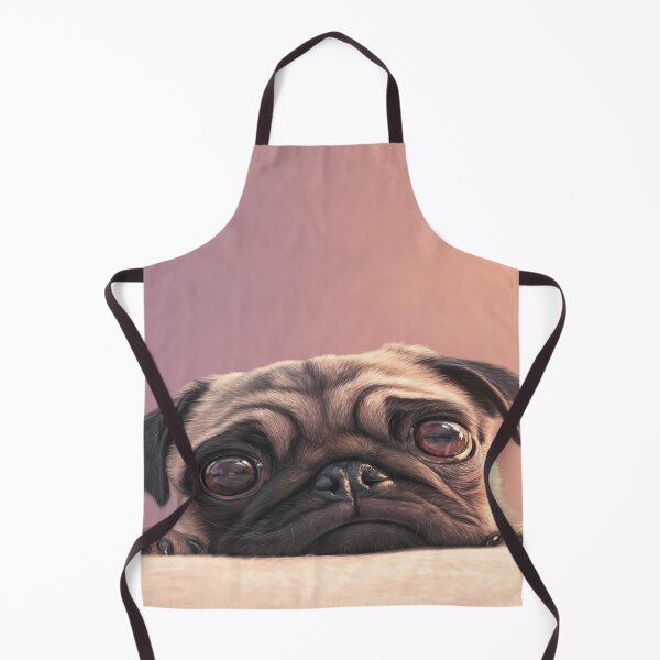 Item preview, Cute Pug Dog Peeker Sad Eyes Puppy Lover designed and sold by NicolasGlowArt.