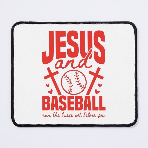 Item preview, Jesus and Baseball, Christian Baseball, Faith Baseball designed and sold by MEMCATDESING.