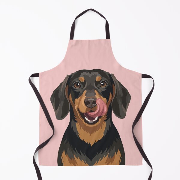 Item preview, Black and Tan Dachshund Wiener Dog Licking Nose designed and sold by BrownHorse90s.
