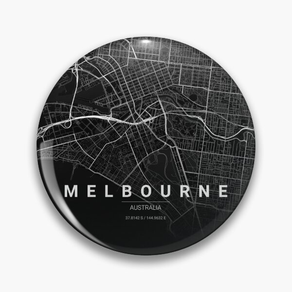 Item preview, Melbourne Map Print | Minimalist Noir City Map | Melbourne Wall Art Poster designed and sold by Lovely Maps.