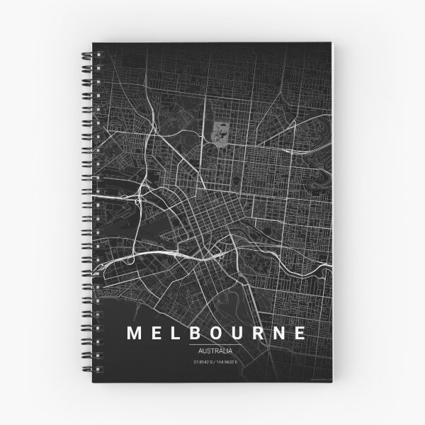 Item preview, Melbourne Map Print | Minimalist Noir City Map | Melbourne Wall Art Poster designed and sold by Lovely Maps.