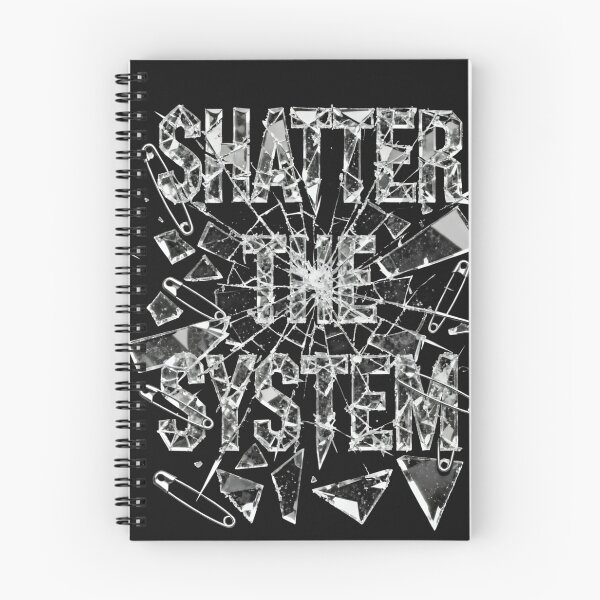 Item preview, Shatter The System T-Shirt – Broken Glass Typography Graphic | Anti System Streetwear | Grunge Punk Aesthetic Tee designed and sold by Maximilianos.