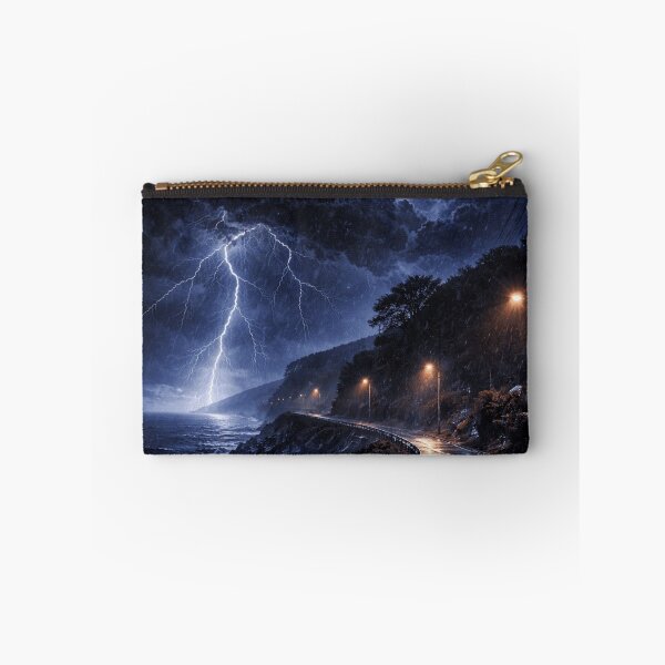 Item preview, Dark Stormy Night Coastal Road designed and sold by JalwaWear.