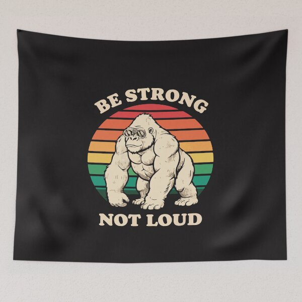 Item preview, Gorilla Gym Etiquette Funny Bodybuilding Weightlifting Retro 70s designed and sold by kiralynstration.