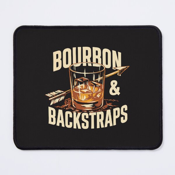 Item preview, Bourbon And Backstraps Funny Hunting Deer Hunter Whiskey Vintage Gift designed and sold by kiralynstration.