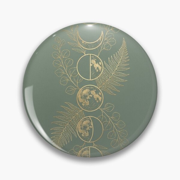 Item preview, Golden Moon Phases & Ferns designed and sold by Teus Art Co..