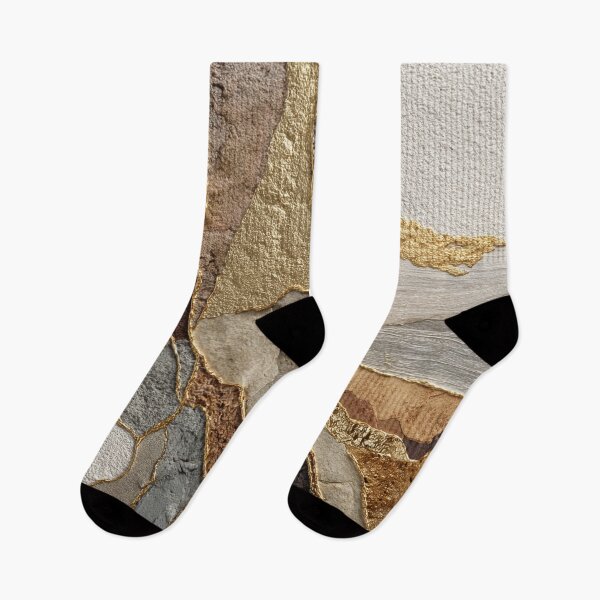 Item preview, Abstract natural stone gold design in beige-brown structured texture designed and sold by CosmicGlyph.