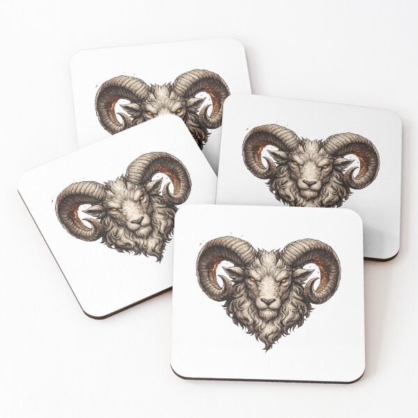 Item preview, Aries Zodiac Ram – Detailed Astrology Design – Minimal No Text Aries Artwork designed and sold by Szapeee.