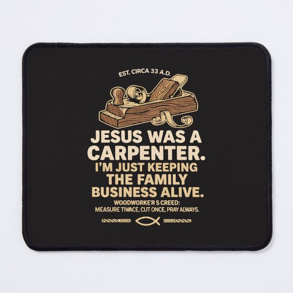 Item preview, Jesus Was A Carpenter Funny Christian Woodworker Dad Faith Gift designed and sold by kiralynstration.