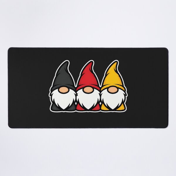 Item preview, Minimalist German Gnome Trio Black Red Gold designed and sold by Infinitee8hirts.