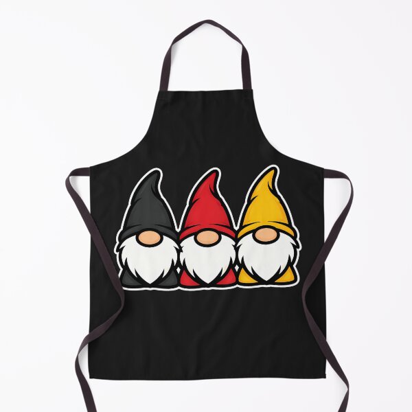 Item preview, Minimalist German Gnome Trio Black Red Gold designed and sold by Infinitee8hirts.