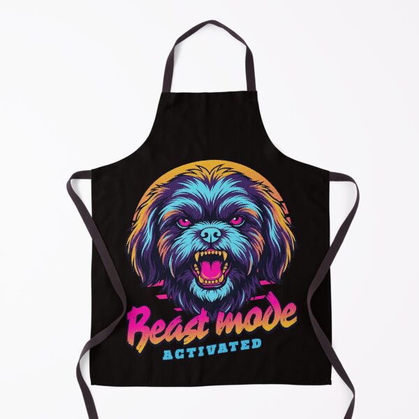 Item preview, Shih Tzu Beast Mode Activated – Neon Cyberpunk Dog Design designed and sold by PixelsPaws.