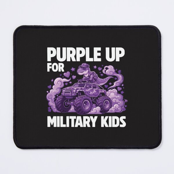 Item preview, Purple Up Military Kids Dino Monster Truck Army Month Of Military Child designed and sold by kiralynstration.