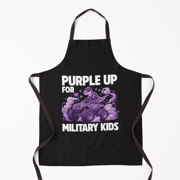 Item preview, Purple Up Military Kids Dino Monster Truck Army Month Of Military Child designed and sold by kiralynstration.