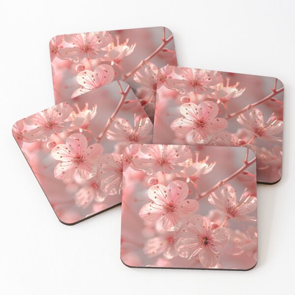 Item preview, Pastel Pink Flowers Abstract Floral Pattern with Soft Petal Texture designed and sold by daila70.