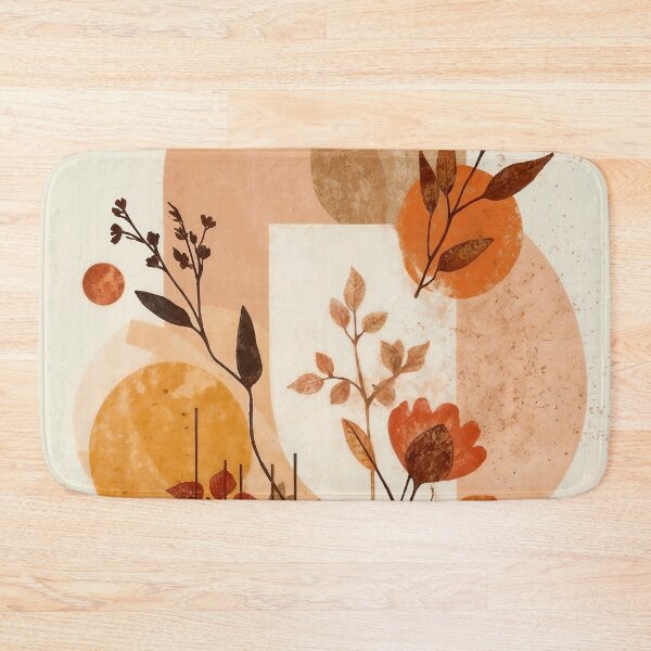 Item preview, Abstract autumn floral composition designed and sold by paulrommer.