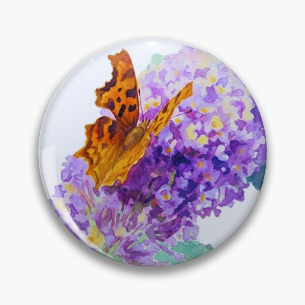 Item preview, Comma butterfly resting on lavender  designed and sold by Hidden Relic Muse.
