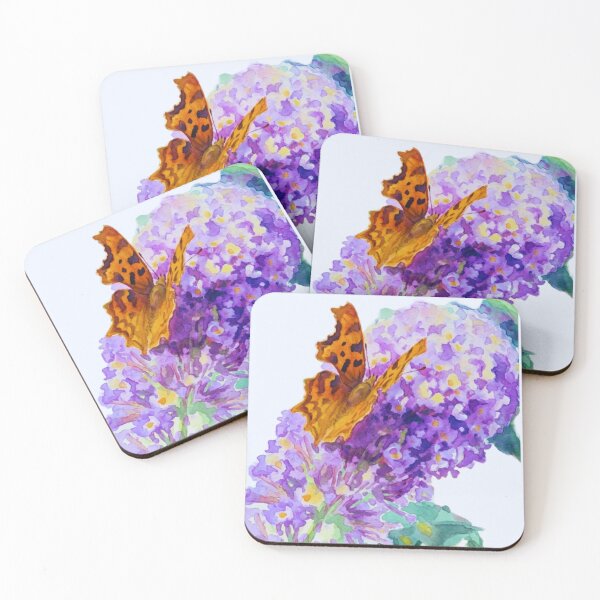 Item preview, Comma butterfly resting on lavender  designed and sold by Hidden Relic Muse.