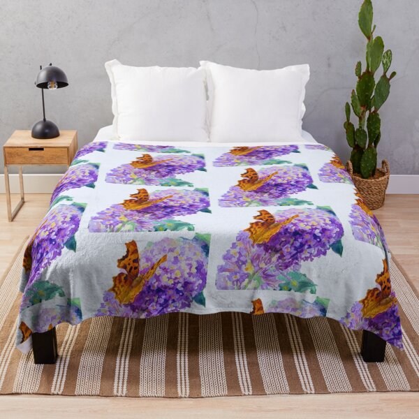 Item preview, Comma butterfly resting on lavender  designed and sold by Hidden Relic Muse.