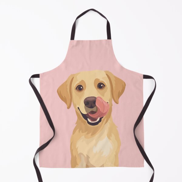 Item preview, Happy Labrador Retriever Licking Nose Dog Portrait designed and sold by BrownHorse90s.