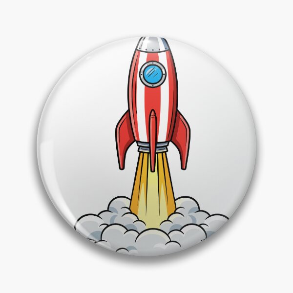 Item preview, Retro Cartoon Rocket Taking Off into Space designed and sold by CLC54.