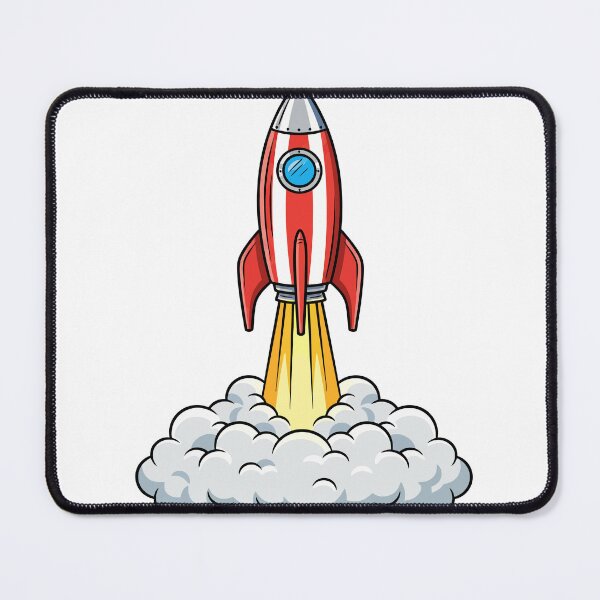 Item preview, Retro Cartoon Rocket Taking Off into Space designed and sold by CLC54.