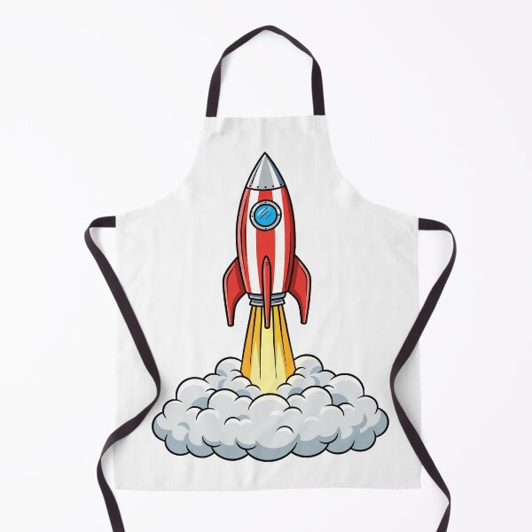 Item preview, Retro Cartoon Rocket Taking Off into Space designed and sold by CLC54.