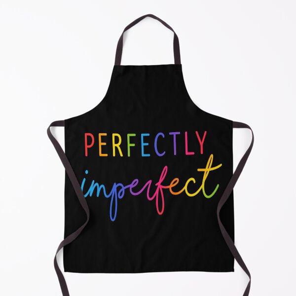Item preview, Perfectly Imperfect - Colorful Rainbow Typography Quote designed and sold by myforestfog.