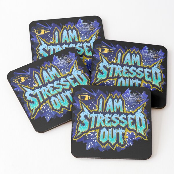 Item preview, I AM STRESSED OUT - blue designed and sold by Stefrait-7.