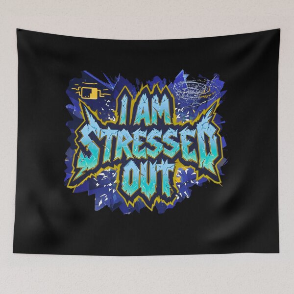 Item preview, I AM STRESSED OUT - blue designed and sold by Stefrait-7.