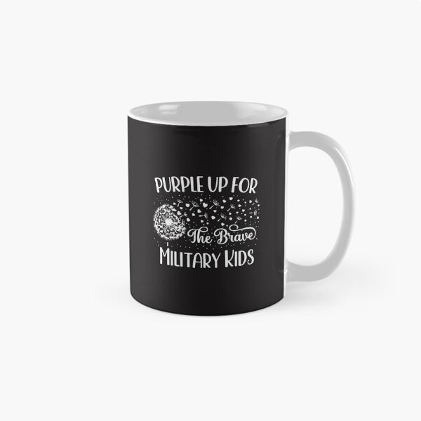 Artikelvorschau, Lila „Up Military Kids“-Löwenzahn-Shirt zum Monat der Militärkinderunterstützung entworfen und verkauft von kiralynstration.