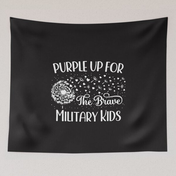 Item preview, Purple Up Military Kids Dandelion Shirt Month Of Military Child Support designed and sold by kiralynstration.