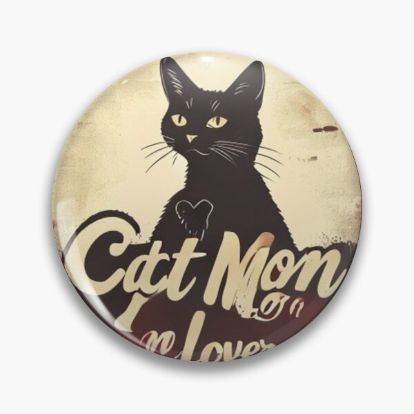 Artikelvorschau, Katzenmama-Fan-Abzeichen-Design entworfen und verkauft von YCDesigner.