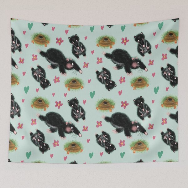 Item preview, Cute Little Mole Pattern designed and sold by IvysCreativityHouse.