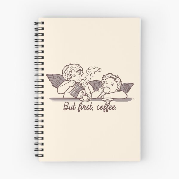 Item preview, But First Coffee - Raphael's Angels with Moka - Renaissance Art Parody designed and sold by NemiMakeit.