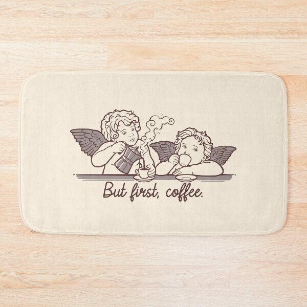 Item preview, But First Coffee - Raphael's Angels with Moka - Renaissance Art Parody designed and sold by NemiMakeit.