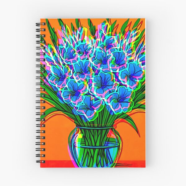 Item preview, Pop Art gladioli in CRT photo effect designed and sold by asanaworld.