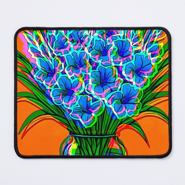Item preview, Pop Art gladioli in CRT photo effect designed and sold by asanaworld.