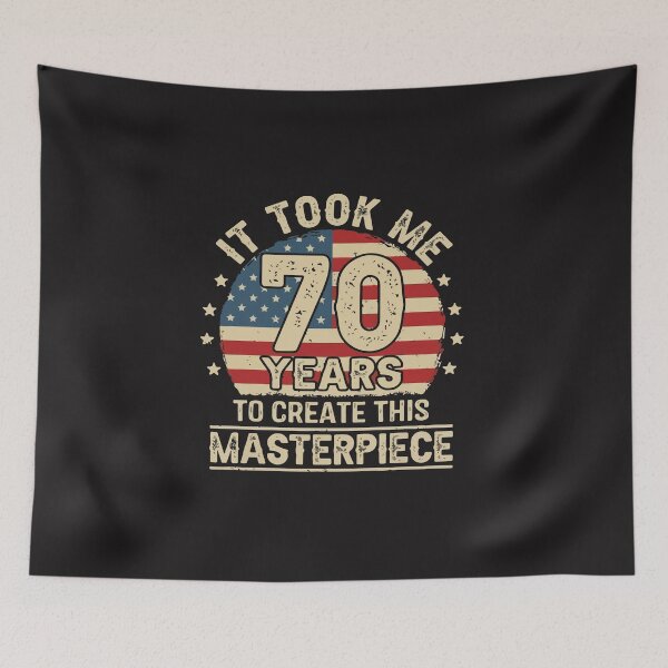 Item preview, It Took Me 70 Years Funny 70th Birthday USA Flag Patriotic Gift designed and sold by kiralynstration.
