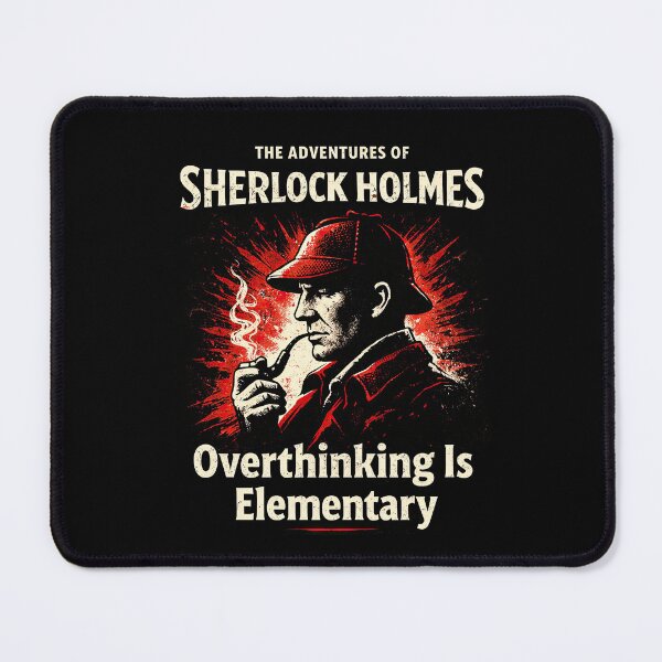 Item preview, Sherlock Holmes Overthinking Is Elementary designed and sold by Retr0Tshirts.