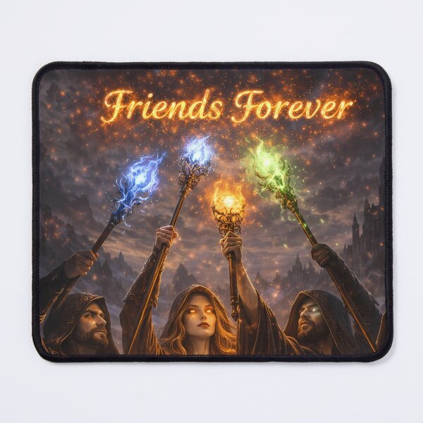 Item preview, Friends Forever Fantasy Magic Team Art designed and sold by KnitOfShadoF.