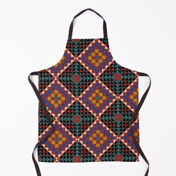Item preview, Sufi Ralli Patchwork Geometric Pattern – Ethnic Textile Mandala, Folk Quilt Inspired Design designed and sold by elyou-designs.
