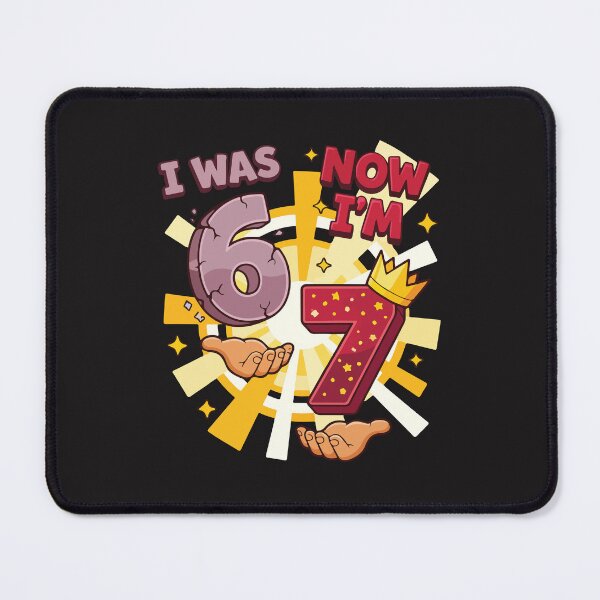 Item preview, I Was 6 Now Im 7 Funny 7th Birthday Boy Gift Kids Turning Seven designed and sold by kiralynstration.