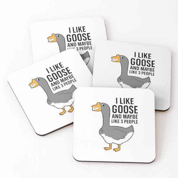Item preview, I Like Goose And Maybe 3 People Funny Goose Lover Introvert Humor designed and sold by kiralynstration.