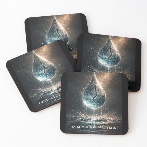 Item preview, Every Drop Matters Water Conservation Environmental Awareness Save Water Climate Change Design designed and sold by OrbitOfMind.
